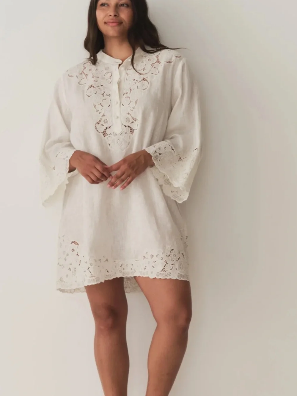 Doen Rochelle Dress XS White Mini Dress - Picture 5 of 7